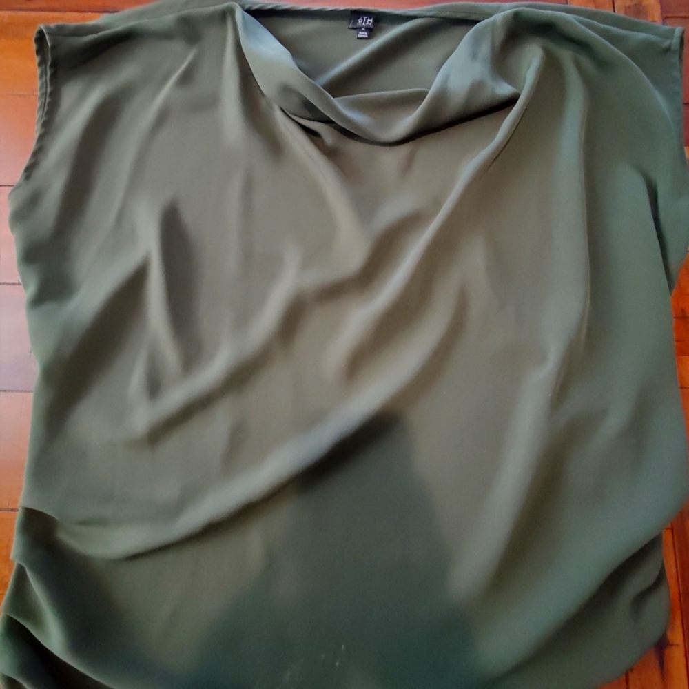Asymmetrical ruched blouse